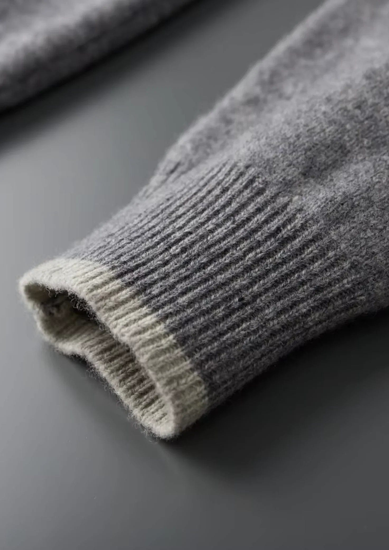 Merino Wool Zip Cardigan