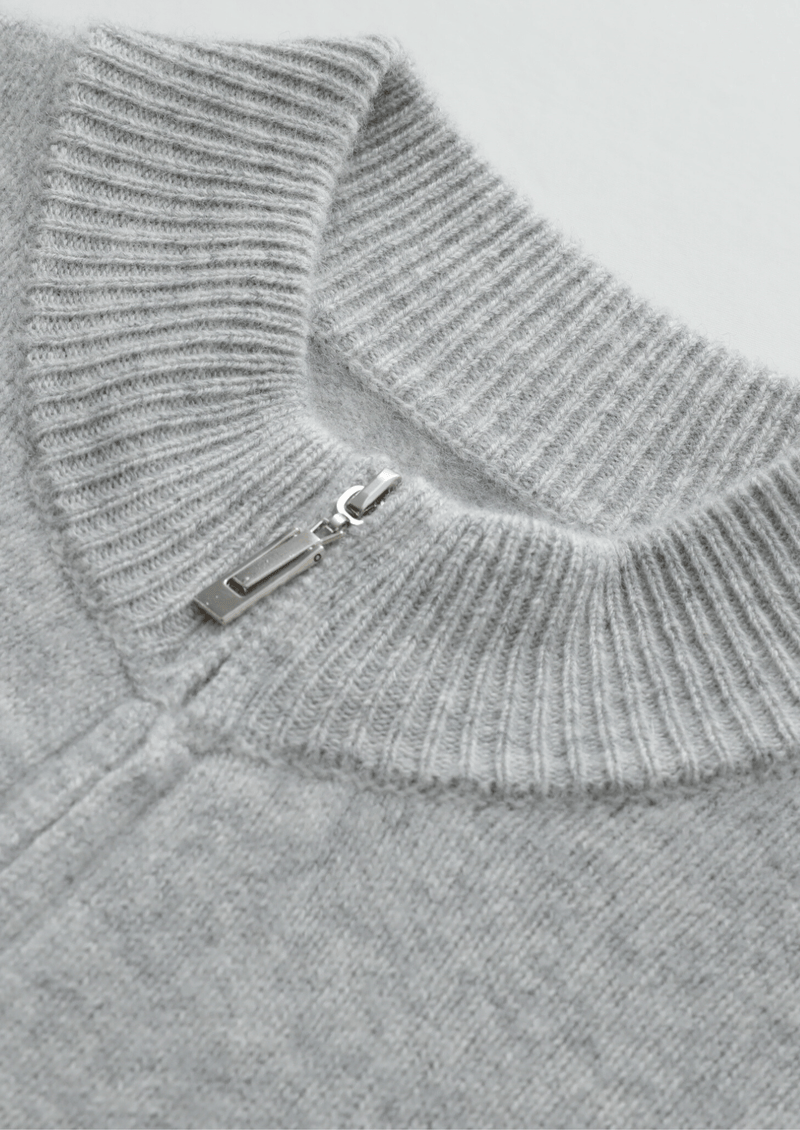 Pure Extra-Fine Merino Wool Luzzo Set - Light Gray