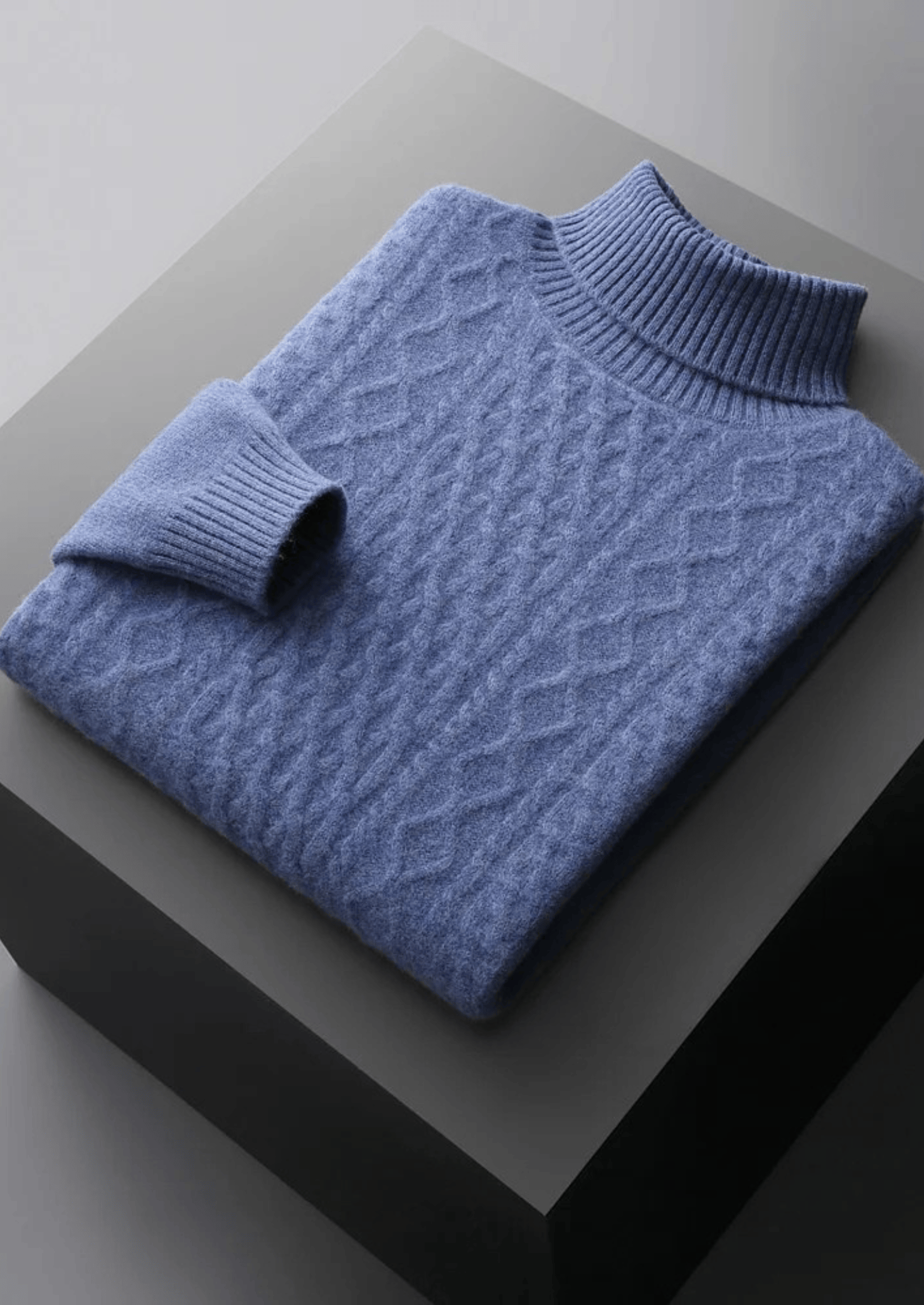 PURE EXTRA-FINE MERINO WOOL WINTERTIME ROLLNECK