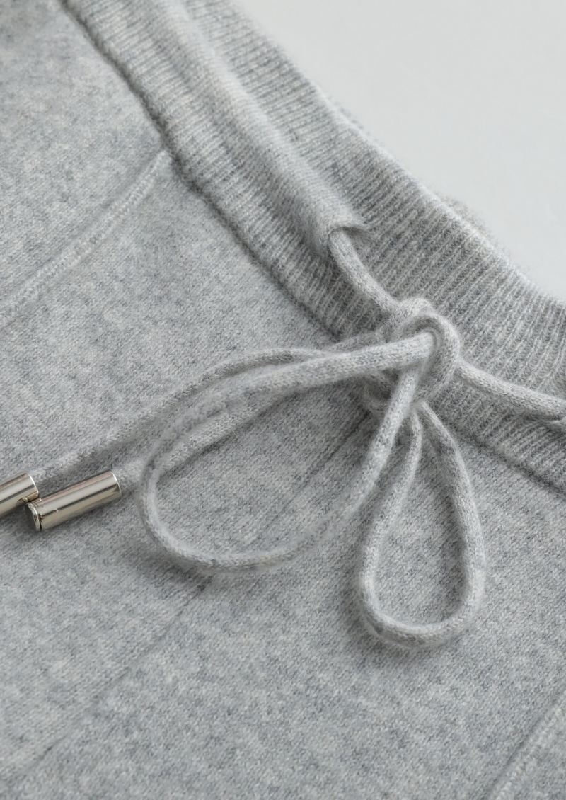 Pure Extra-Fine Merino Wool Luzzo Set - Light Gray
