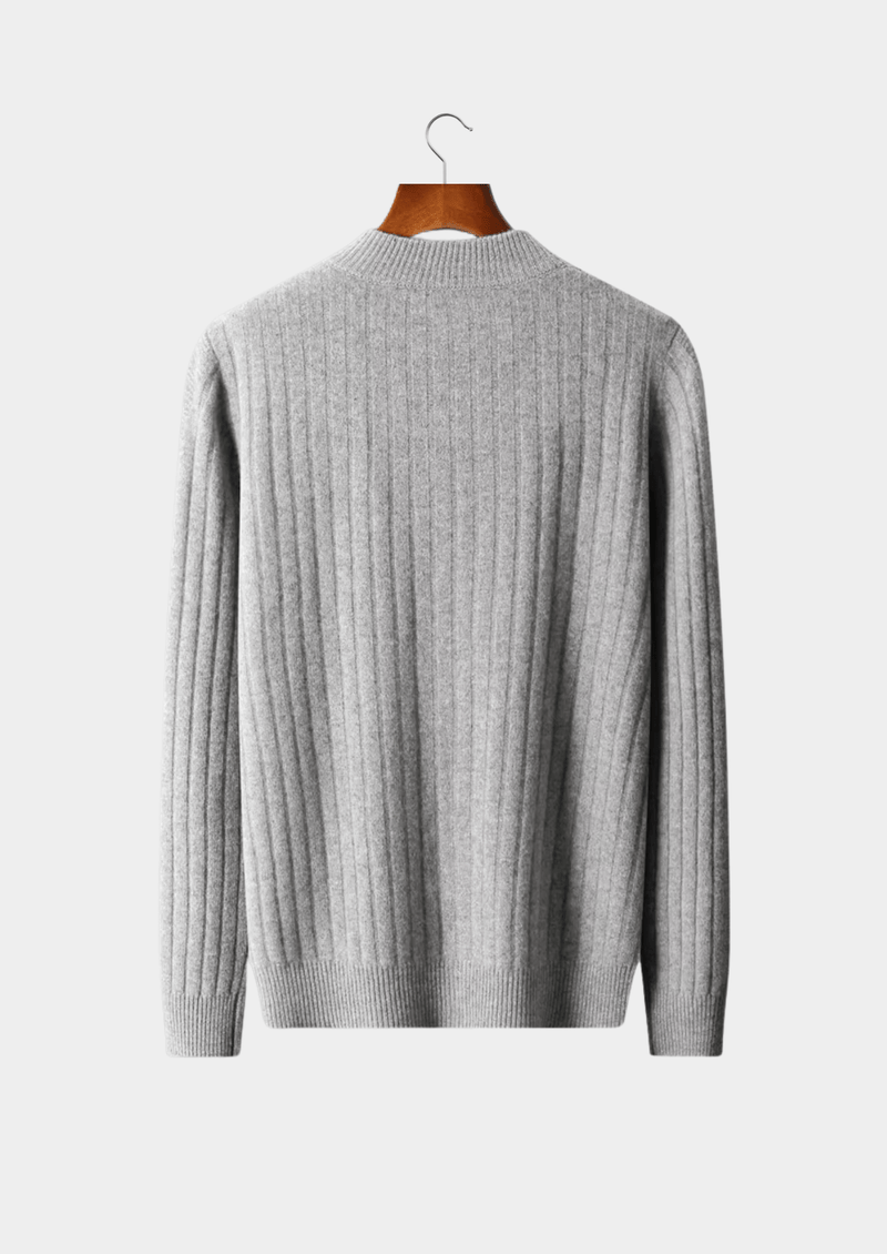 Pure Extra-Fine Merino Wool Patterned Zip Cardigan