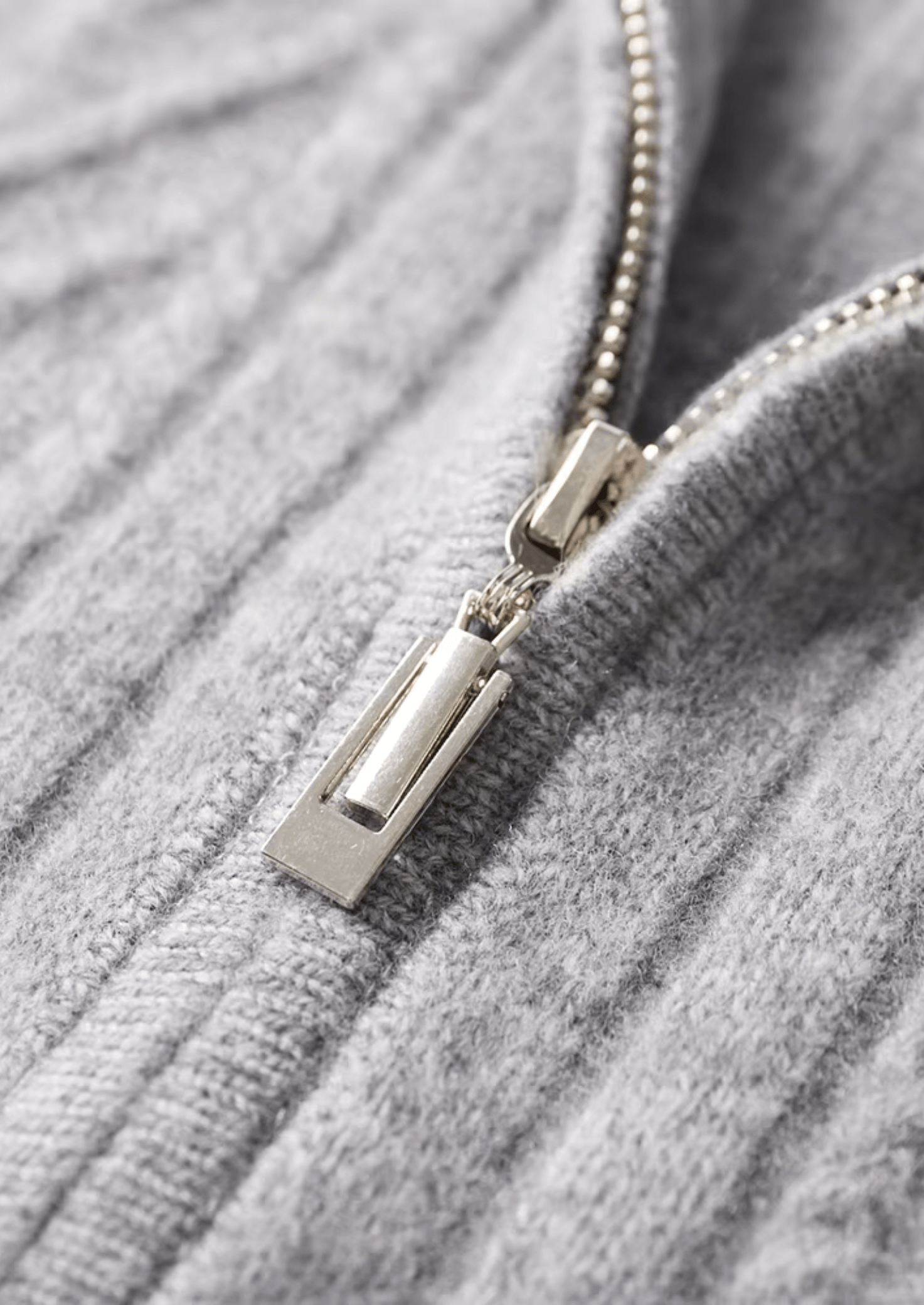 Pure Extra-Fine Merino Wool Patterned Zip Cardigan