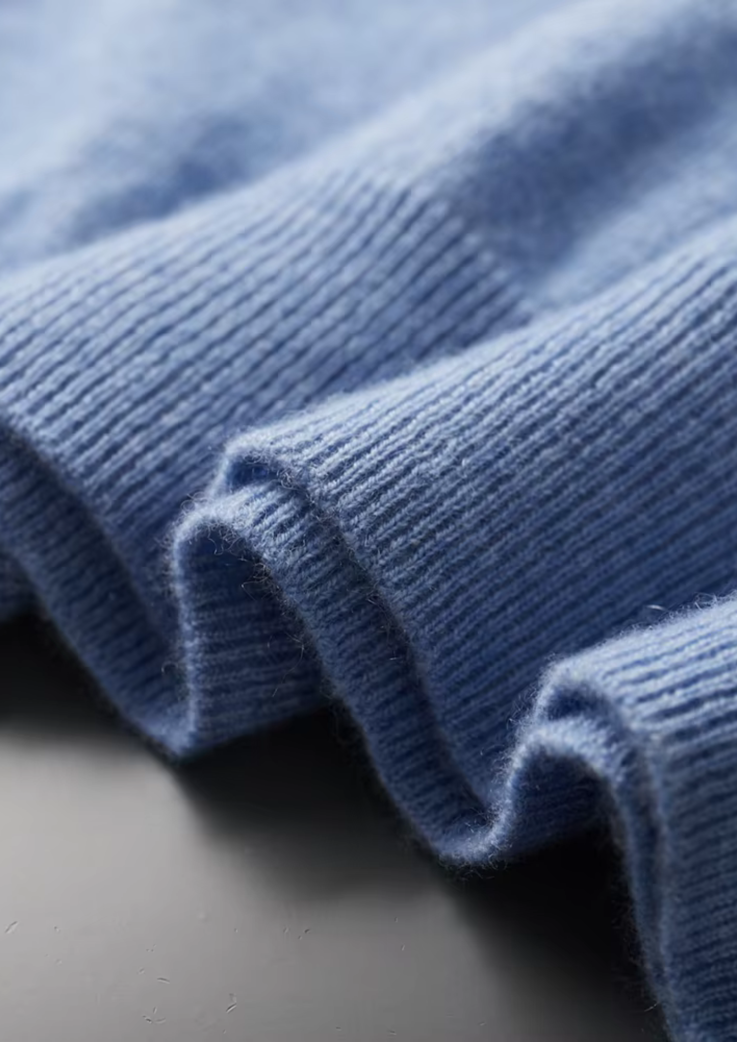 Premium Cashmere Mock Neck T-Shirt