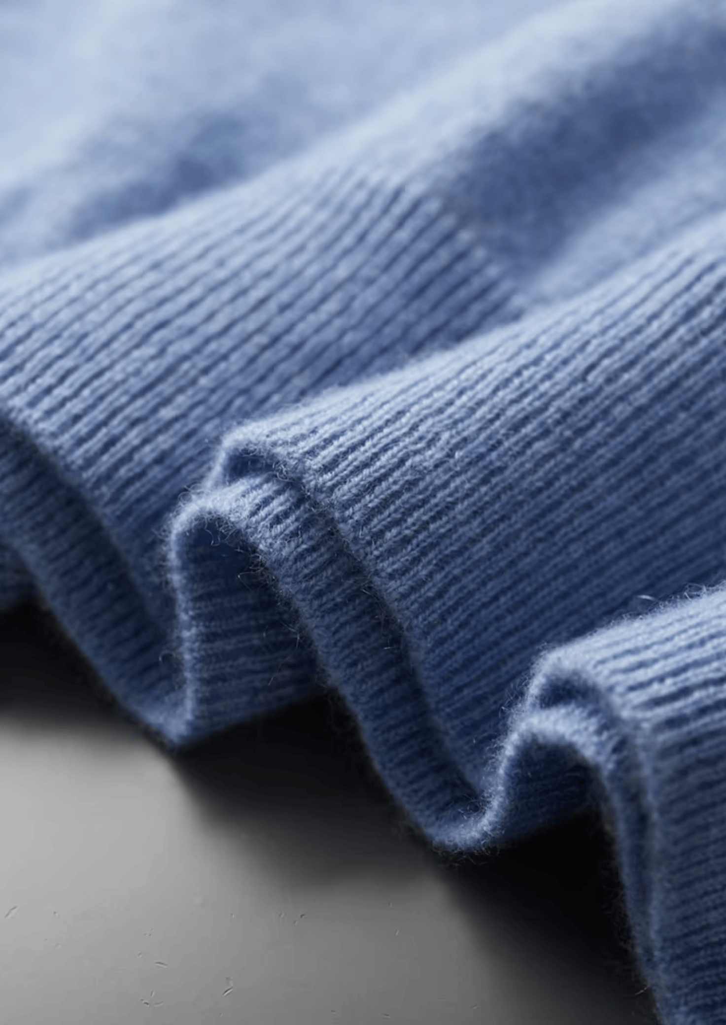 Premium Cashmere Mock Neck T-Shirt