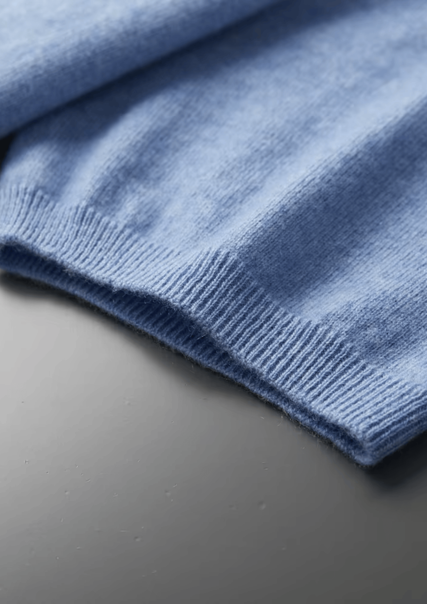 Premium Cashmere Mock Neck T-Shirt