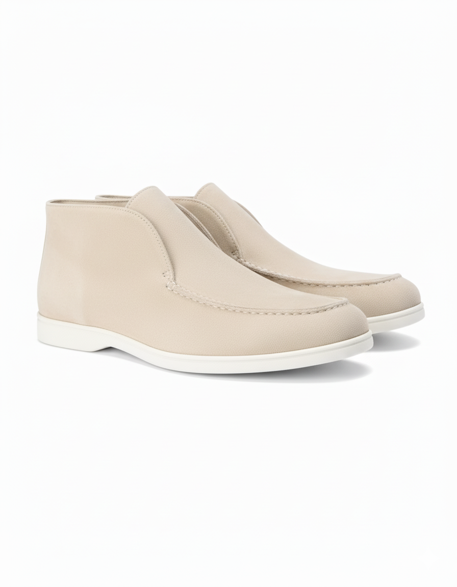 High Suede Loafers