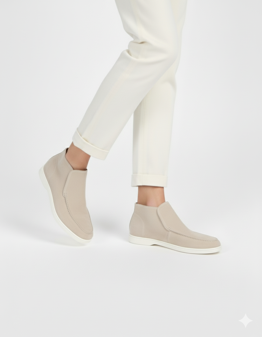 High Suede Loafers
