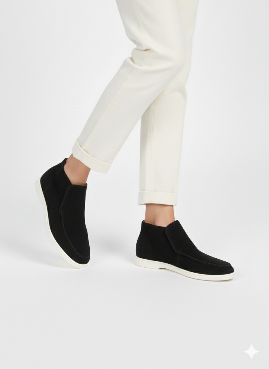 High Suede Loafers
