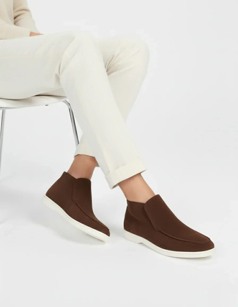 London High Suede Loafers