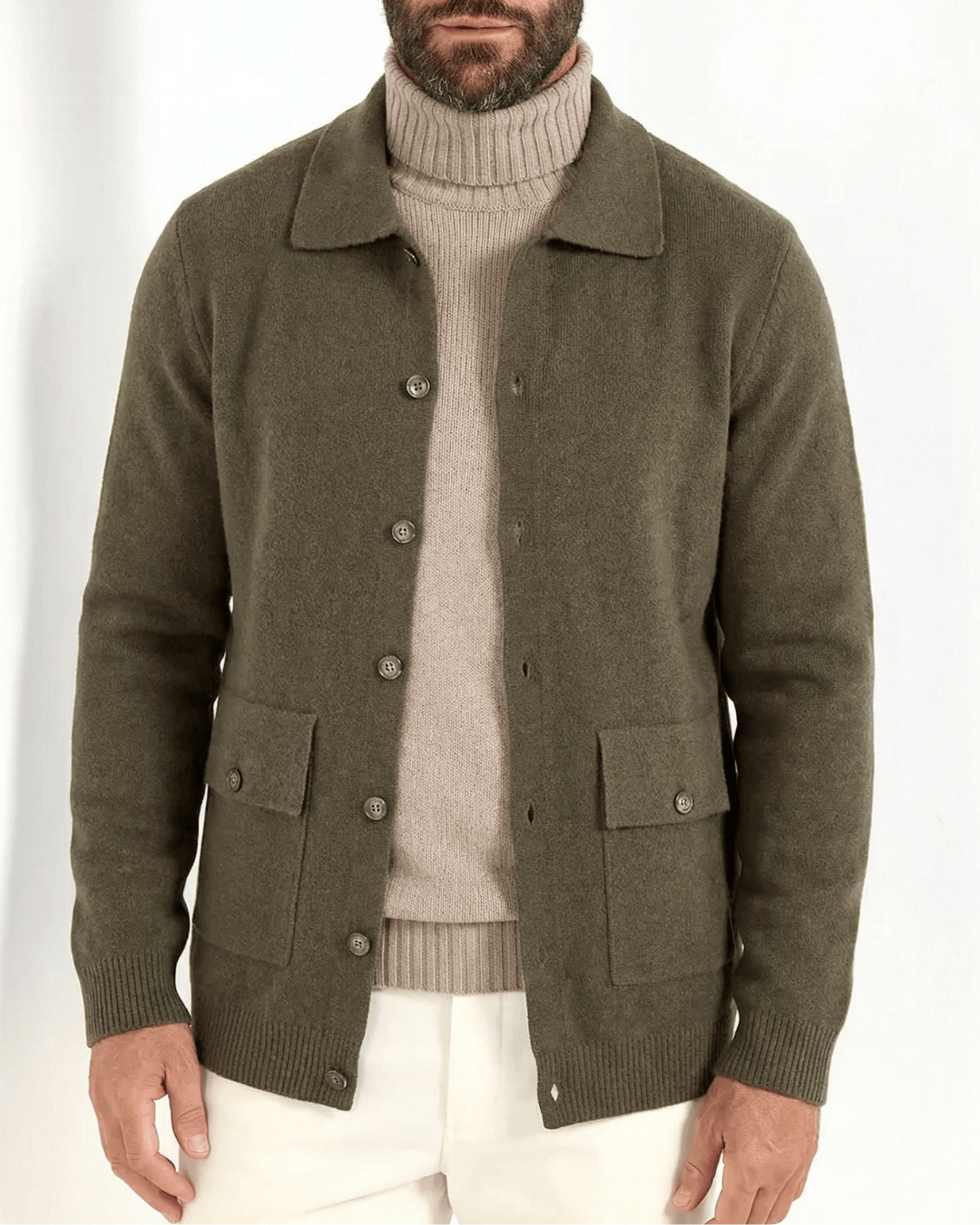 Cashmere Button Jacket