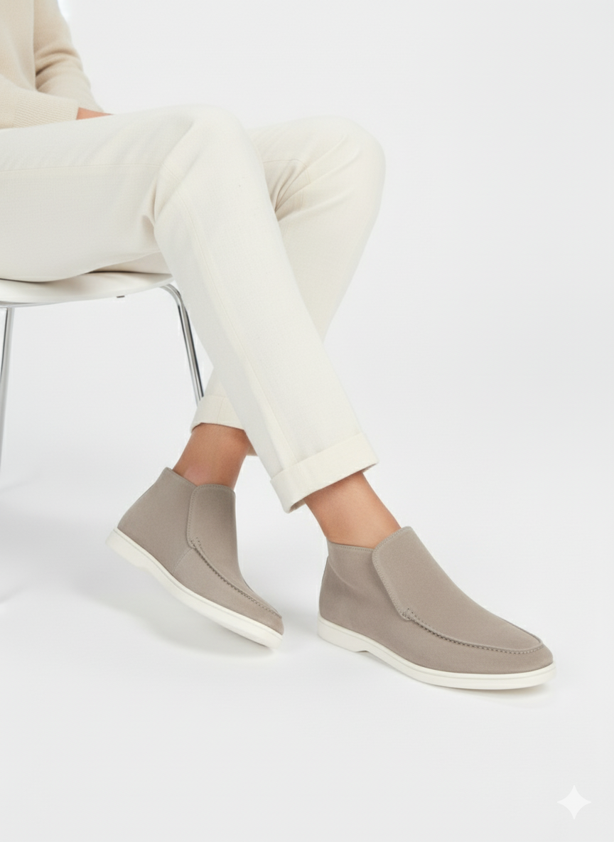 High Suede Loafers