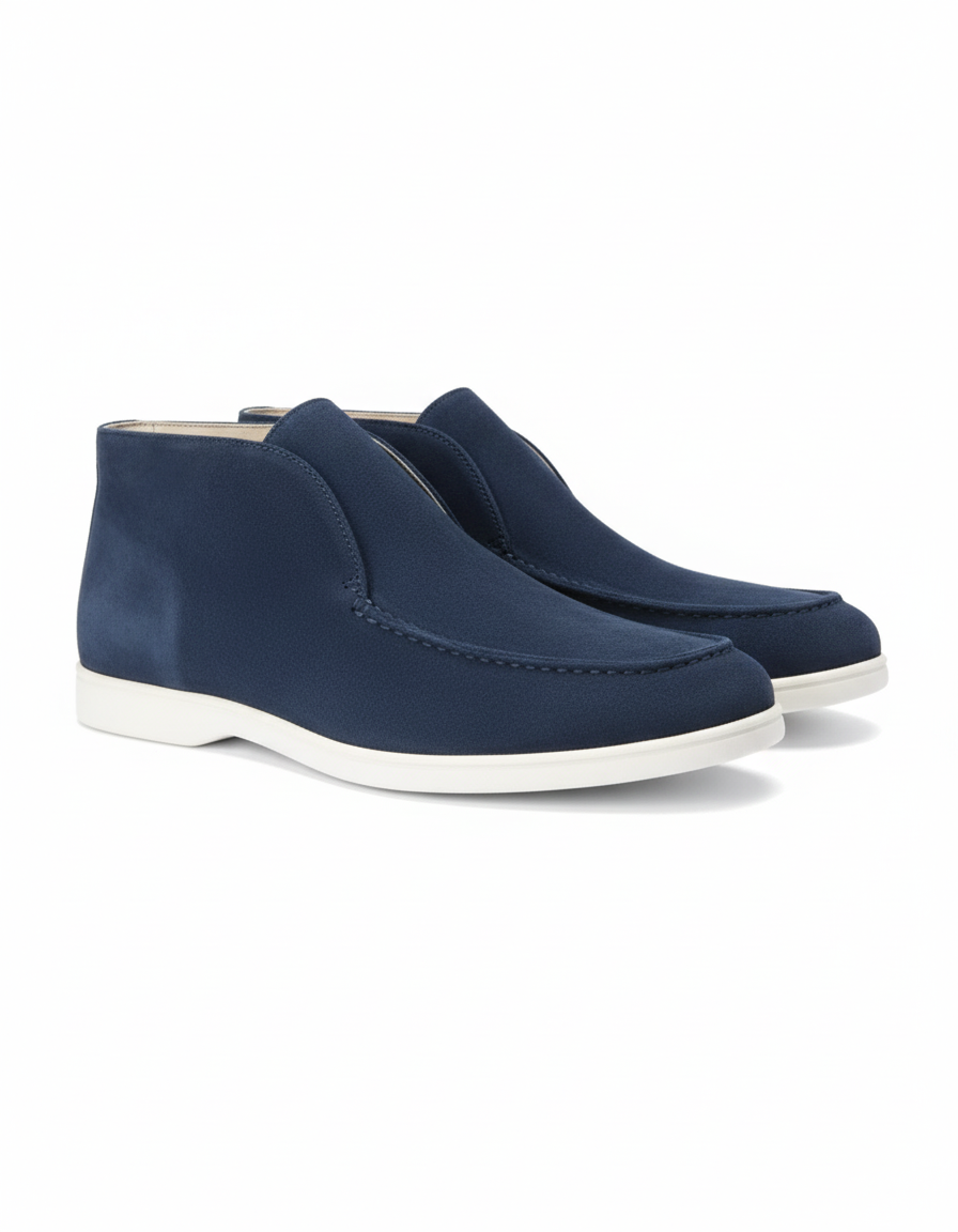 High Suede Loafers