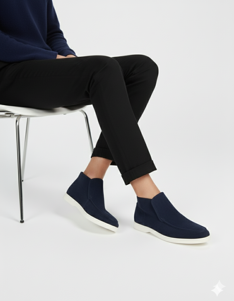High Suede Loafers