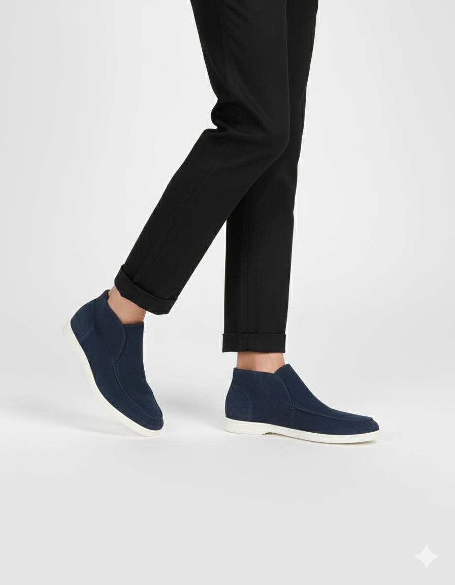 High Suede Loafers