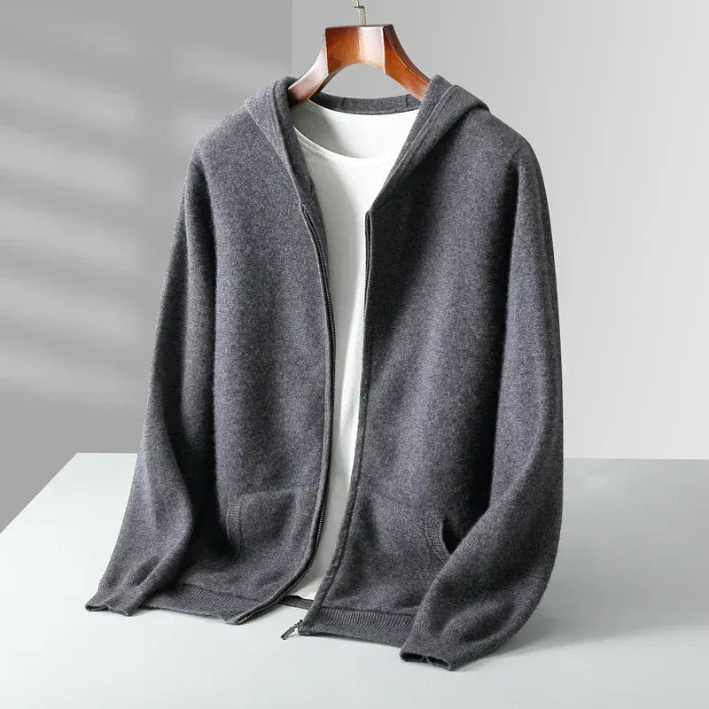 Caruso Cashmere Zip Hoodie