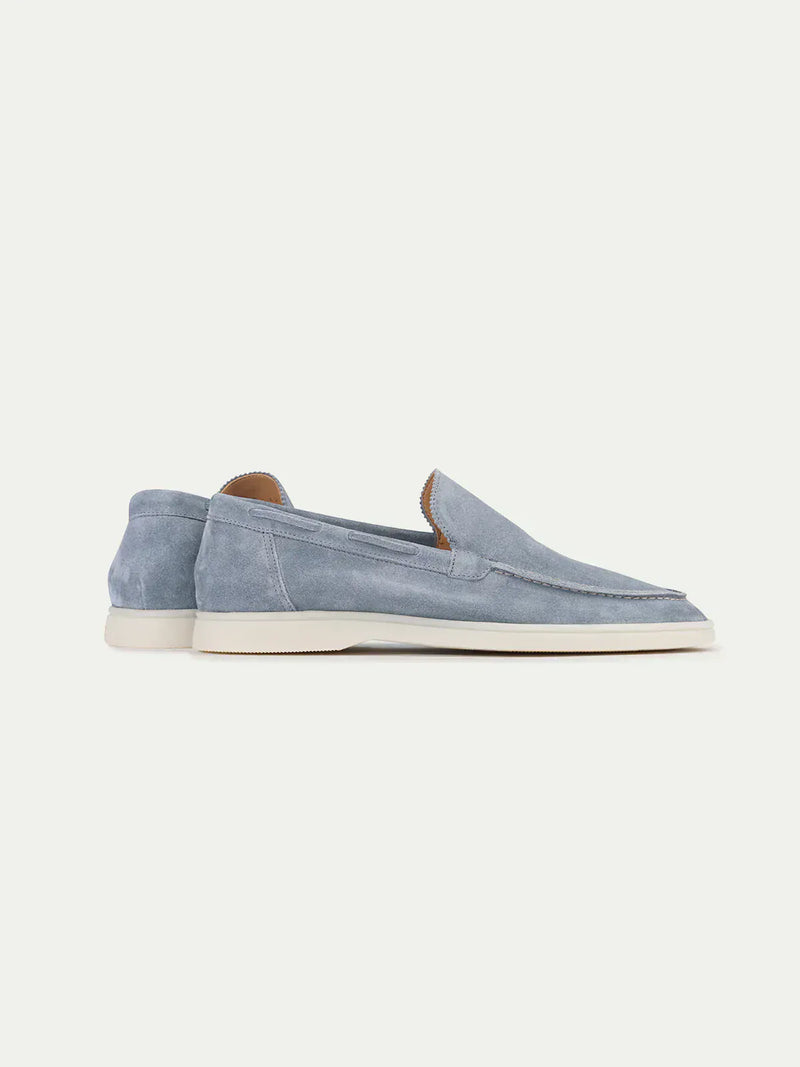Suede Summer Loafer Baby Blue