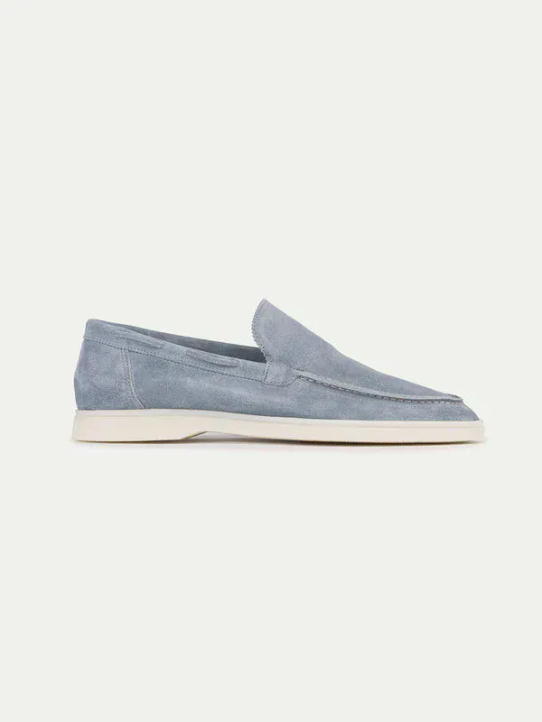 Suede Summer Loafer Baby Blue