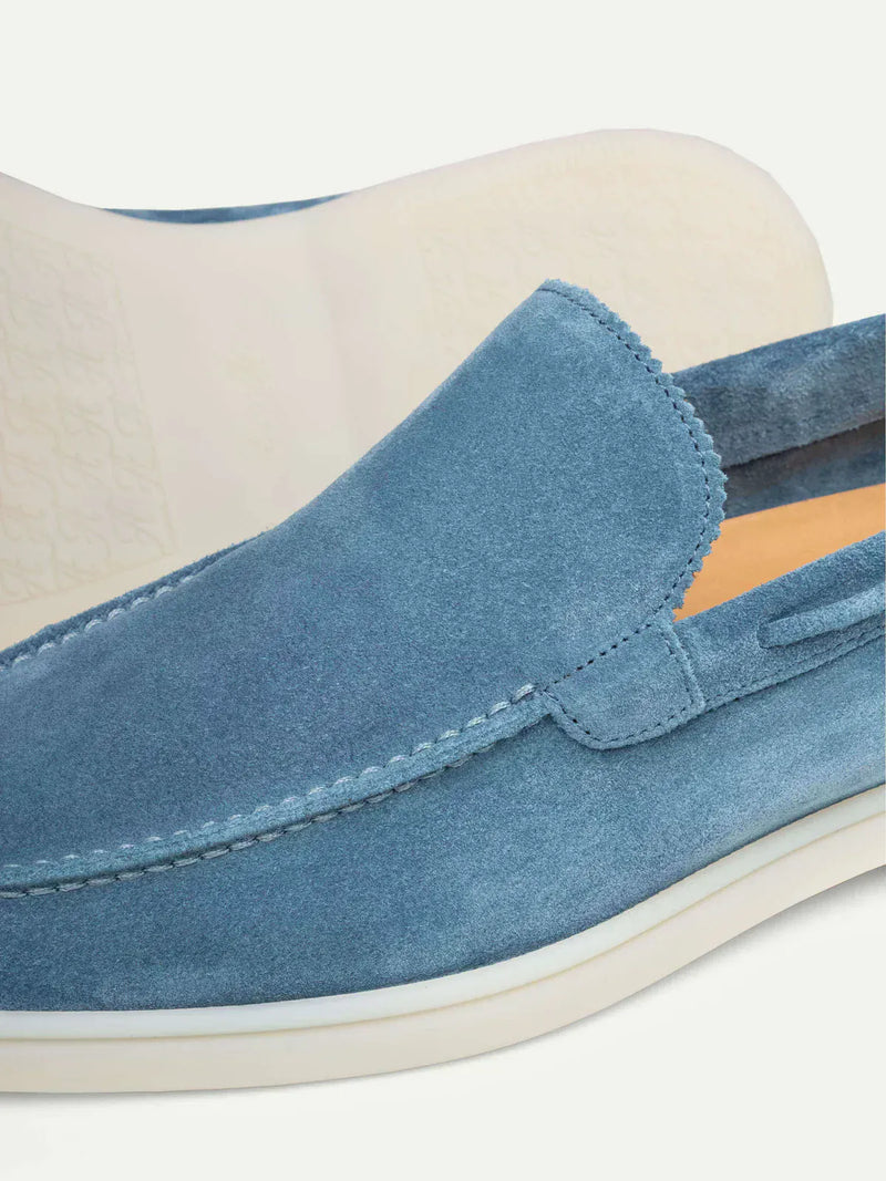 Suede Summer Loafer Ocean Blue