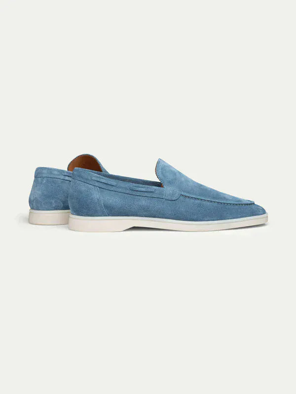 Suede Summer Loafer Ocean Blue