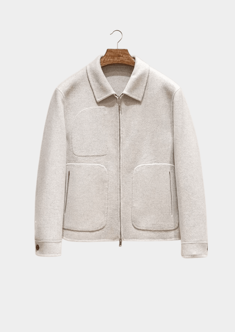 SANTONI COTTON BOMBER JACKET