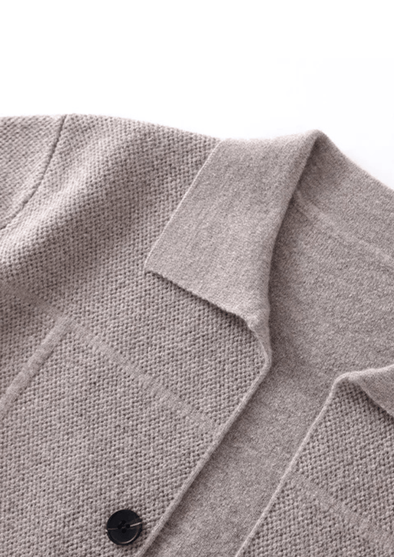 PURE EXTRA-FINE MERINO WOOL BUTTON OVERSHIRT