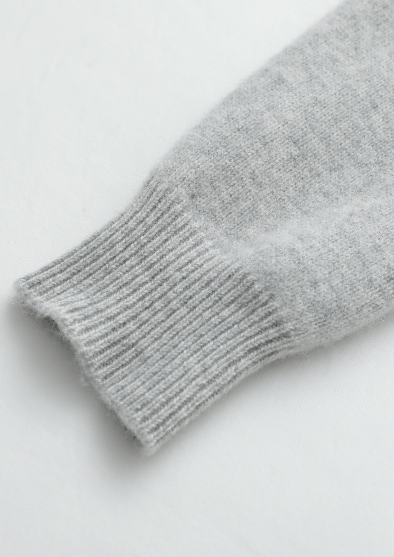 Pure Extra-Fine Merino Wool Luzzo Set - Light Gray