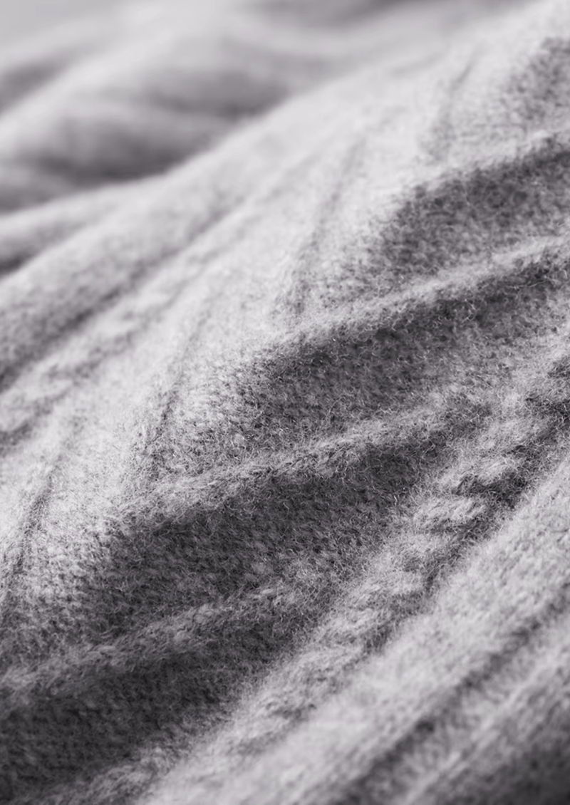 Pure Extra-Fine Merino Wool Patterned Zip Cardigan