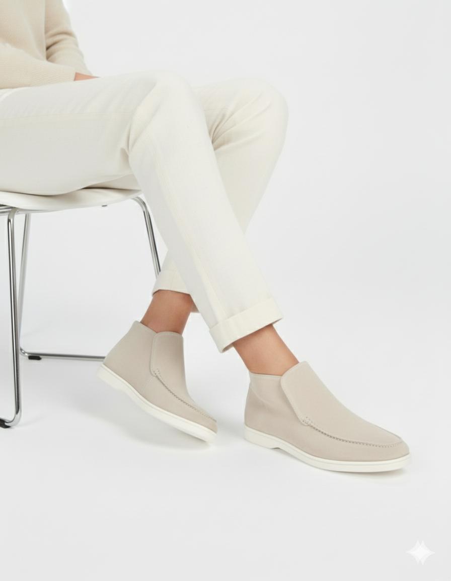 High Suede Loafers