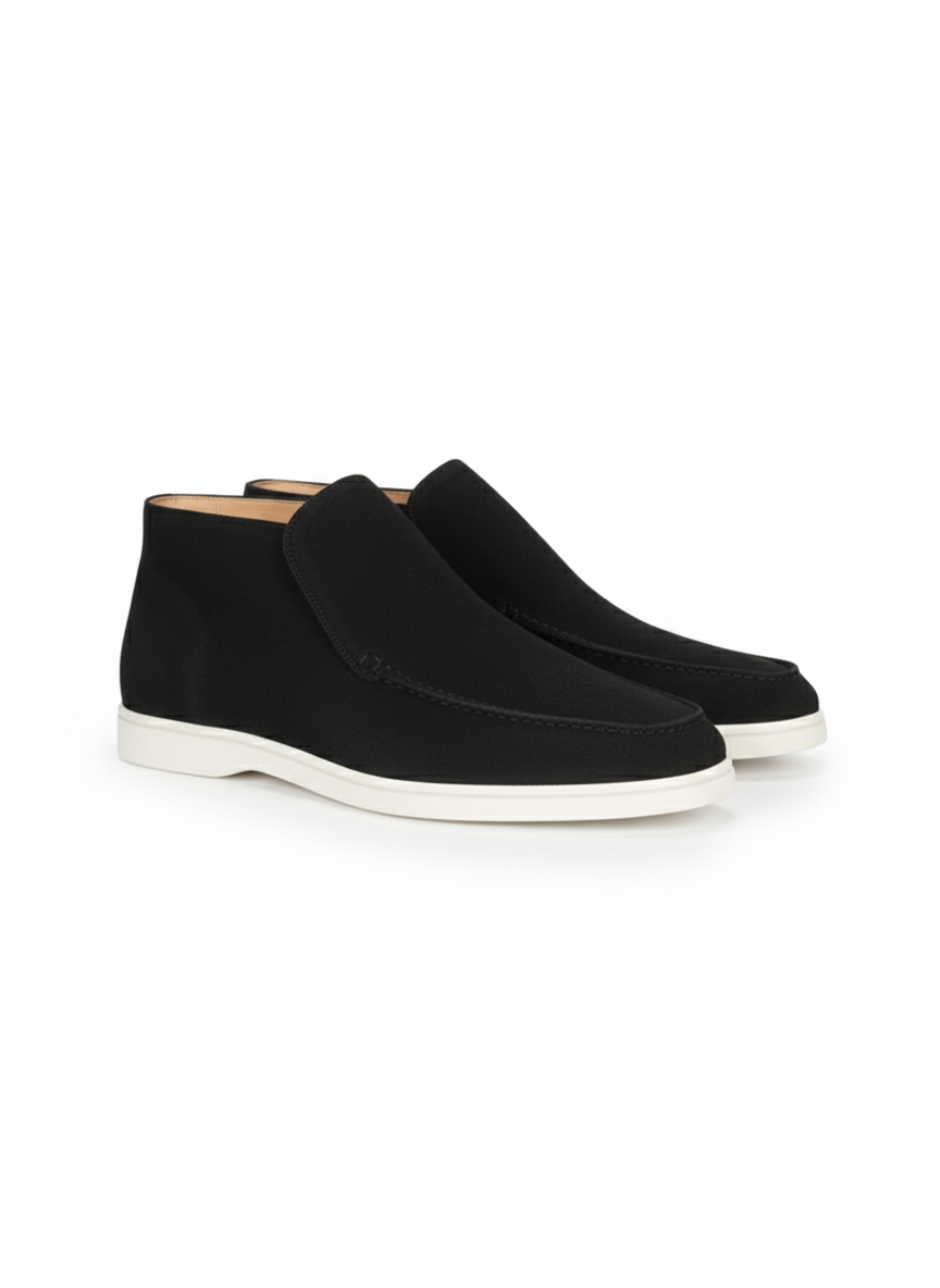 High Suede Loafers