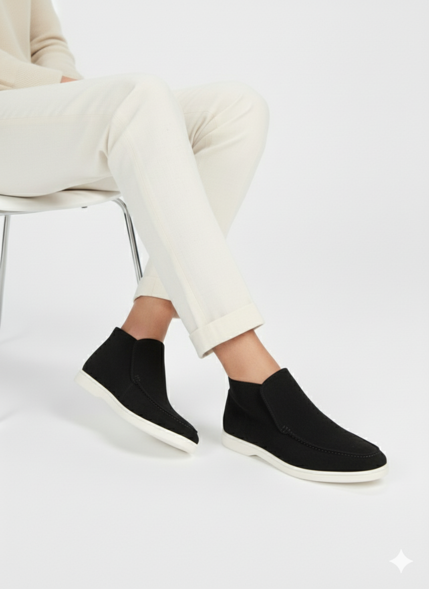 High Suede Loafers