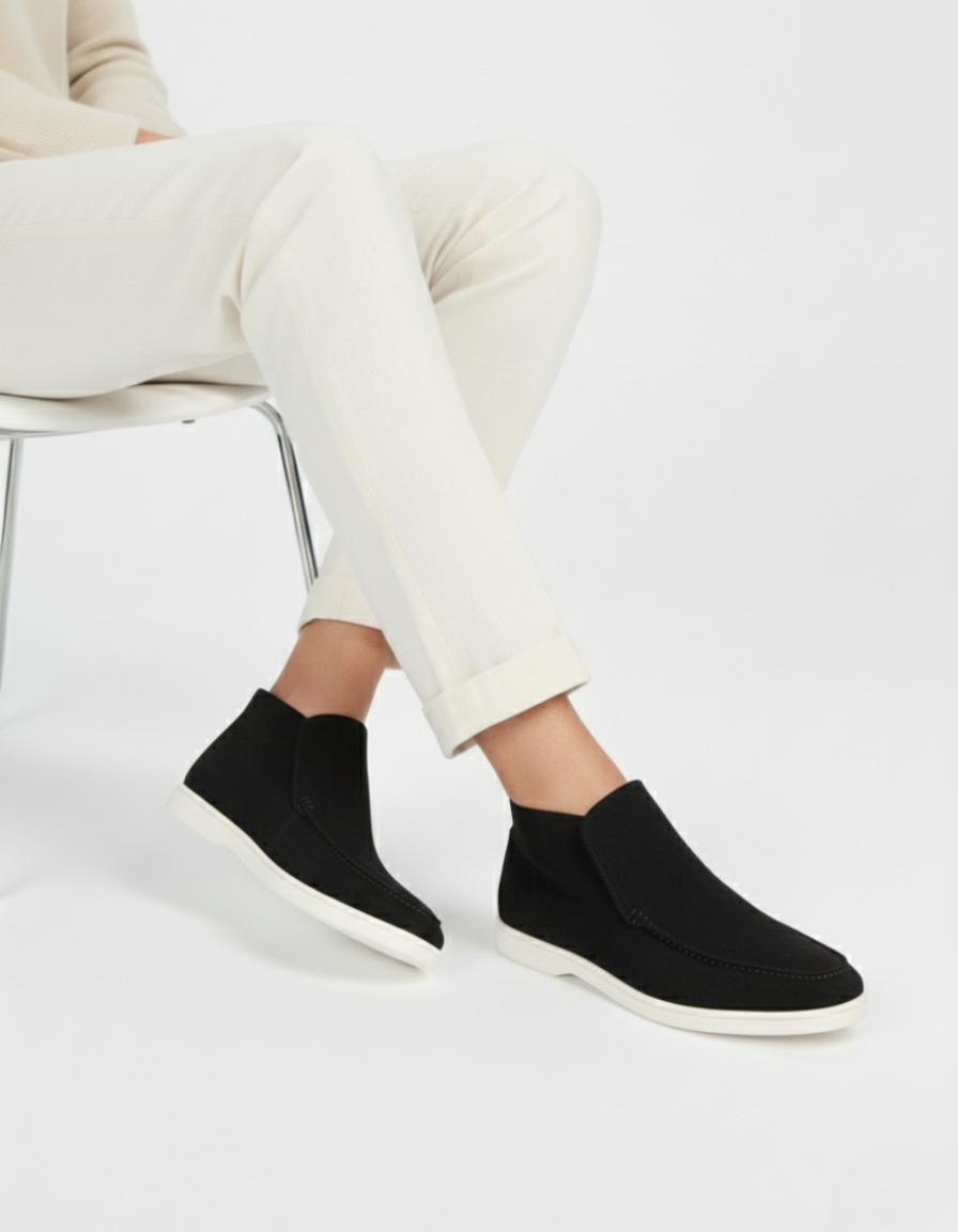 High Suede Loafers