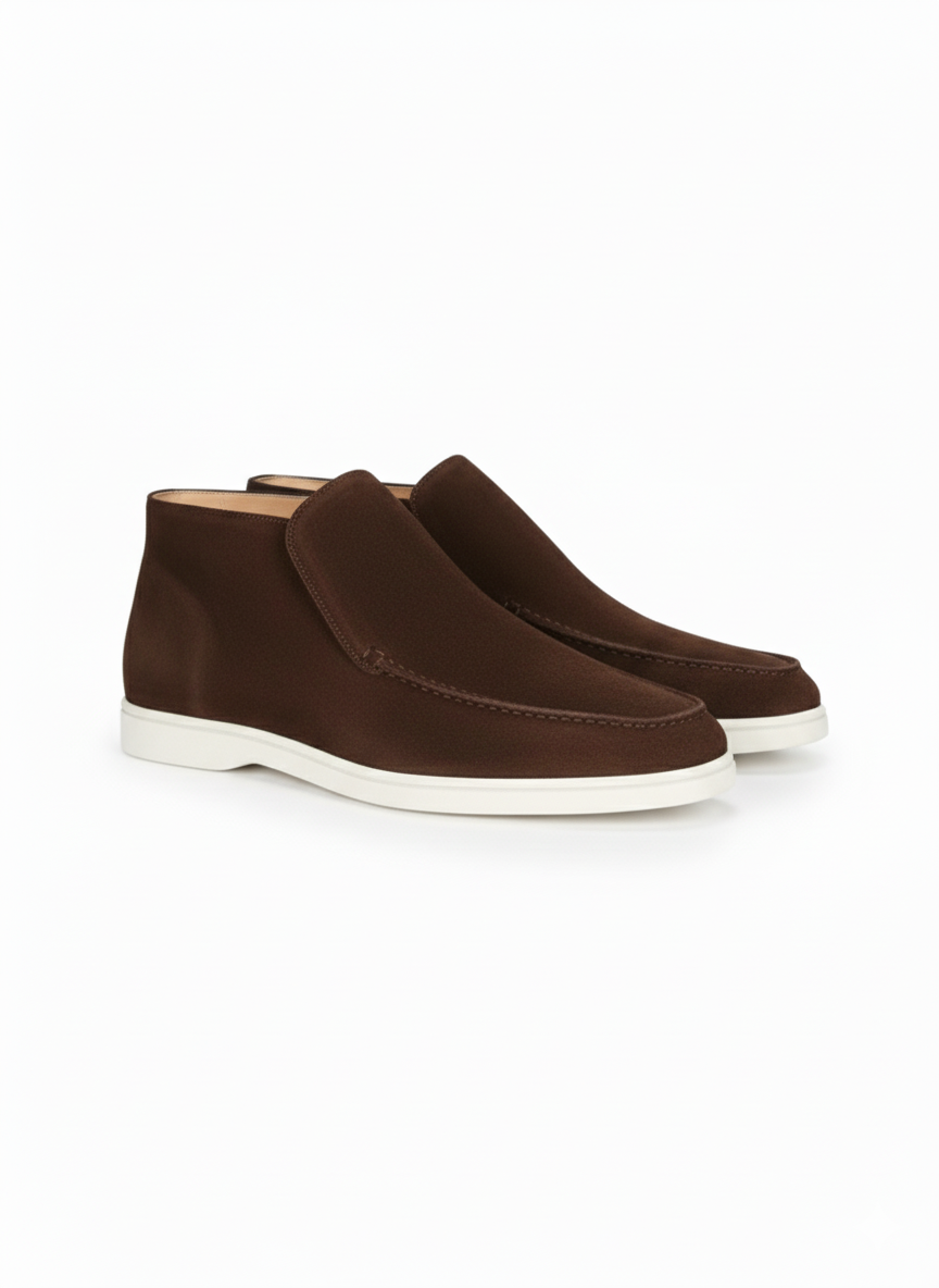 High Suede Loafers