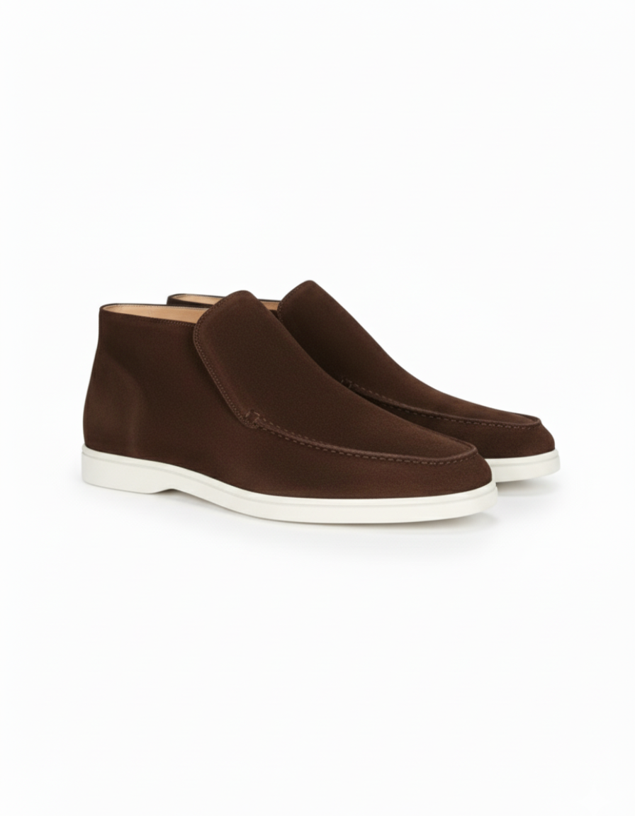 High Suede Loafers