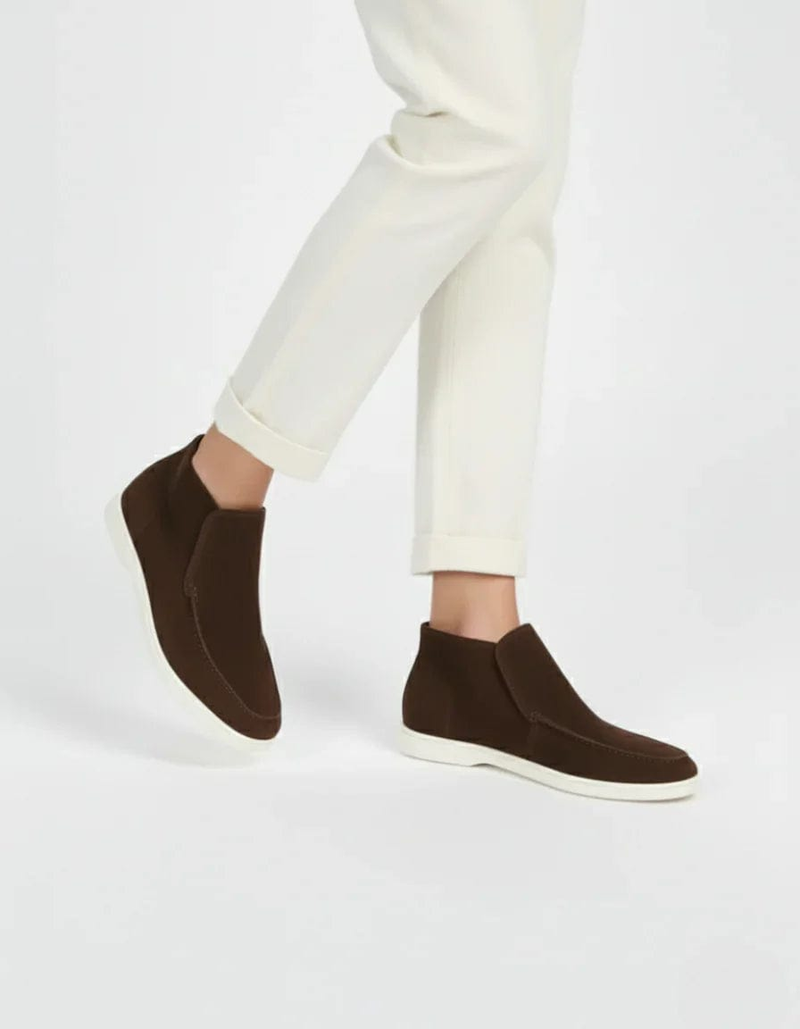 London High Suede Loafers
