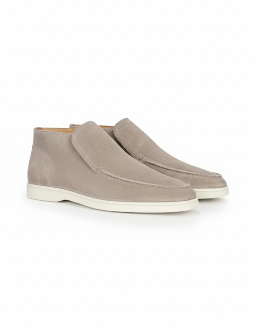 High Suede Loafers