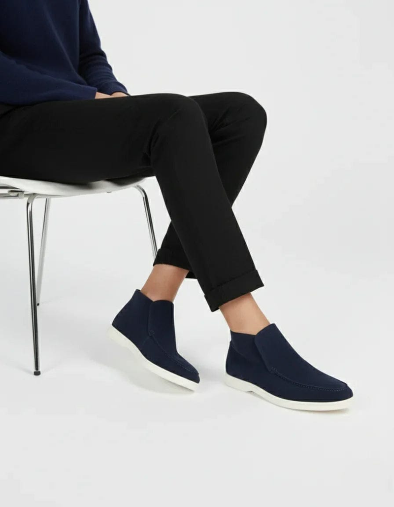 London High Suede Loafers