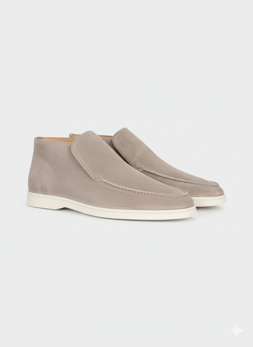 High Suede Loafers