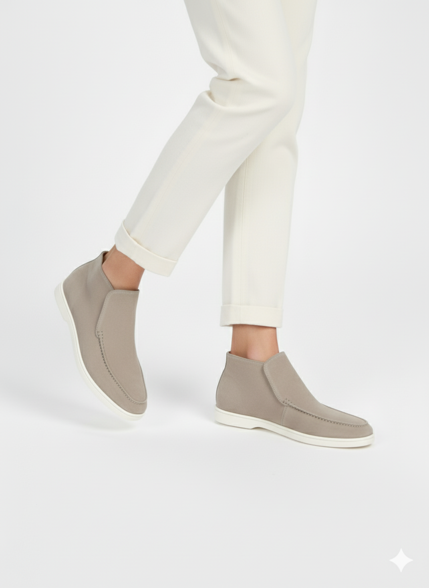 High Suede Loafers