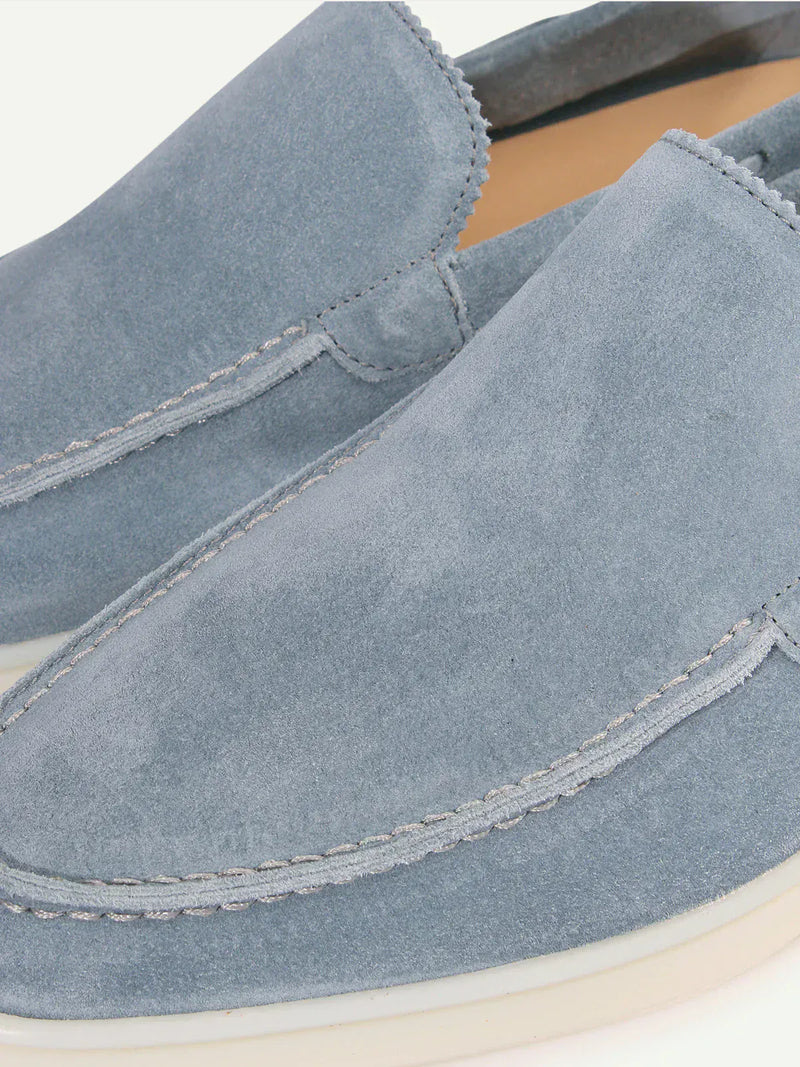 Suede Summer Loafer Baby Blue