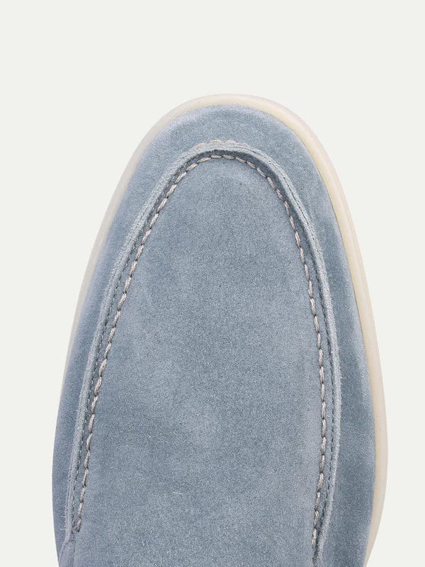 Suede Summer Loafer Baby Blue