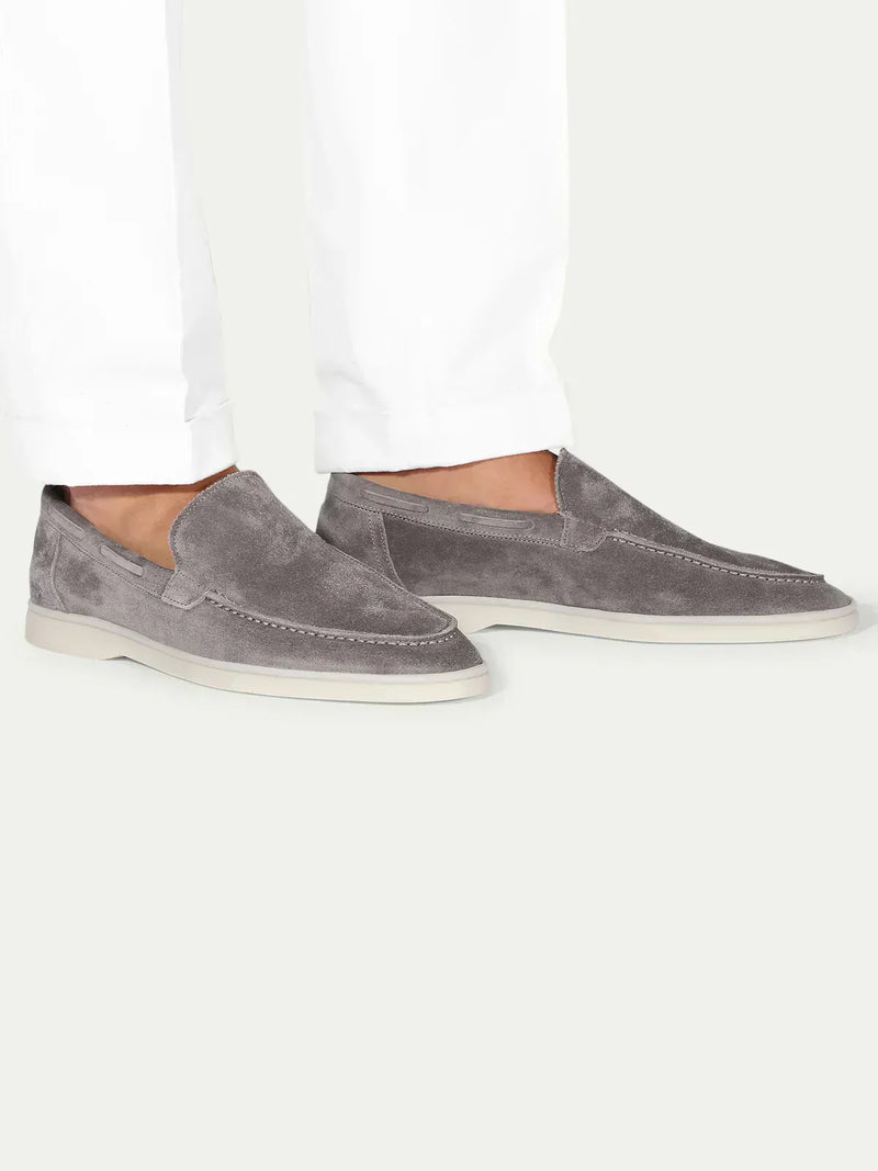 Suede Summer Loafer Gray