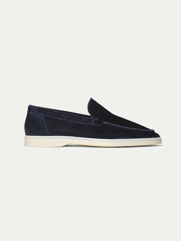 Suede Summer Loafer Navy Blue
