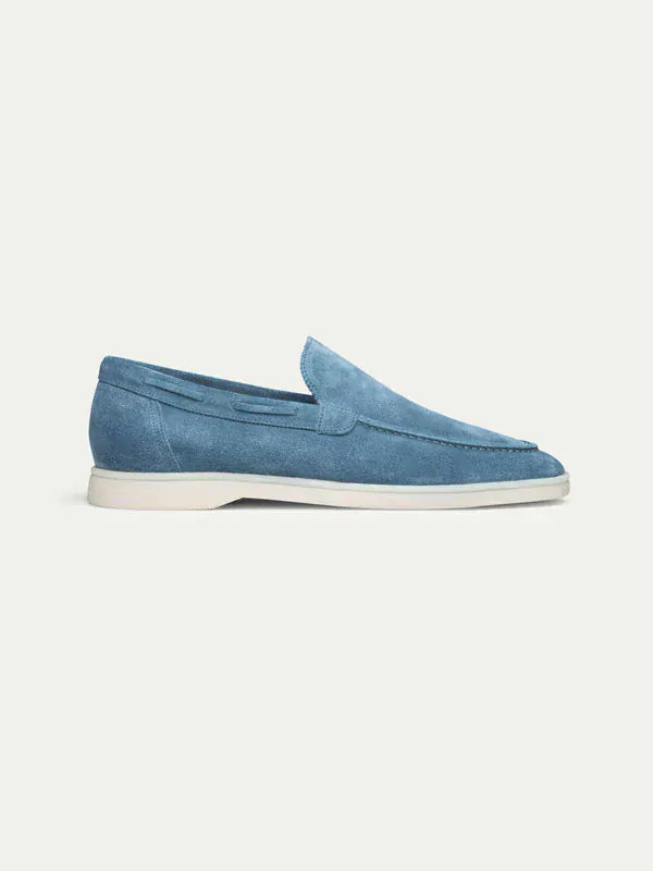 Suede Summer Loafer Ocean Blue