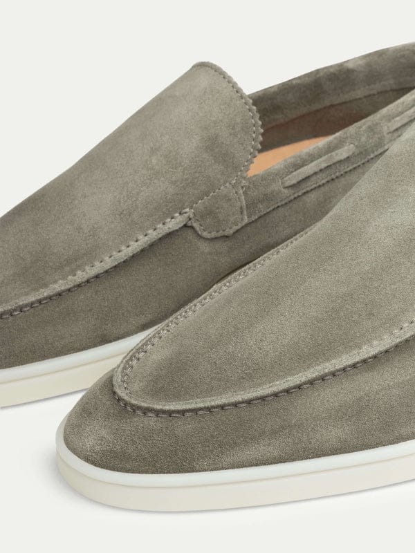 Suede Summer Loafer Olive Green