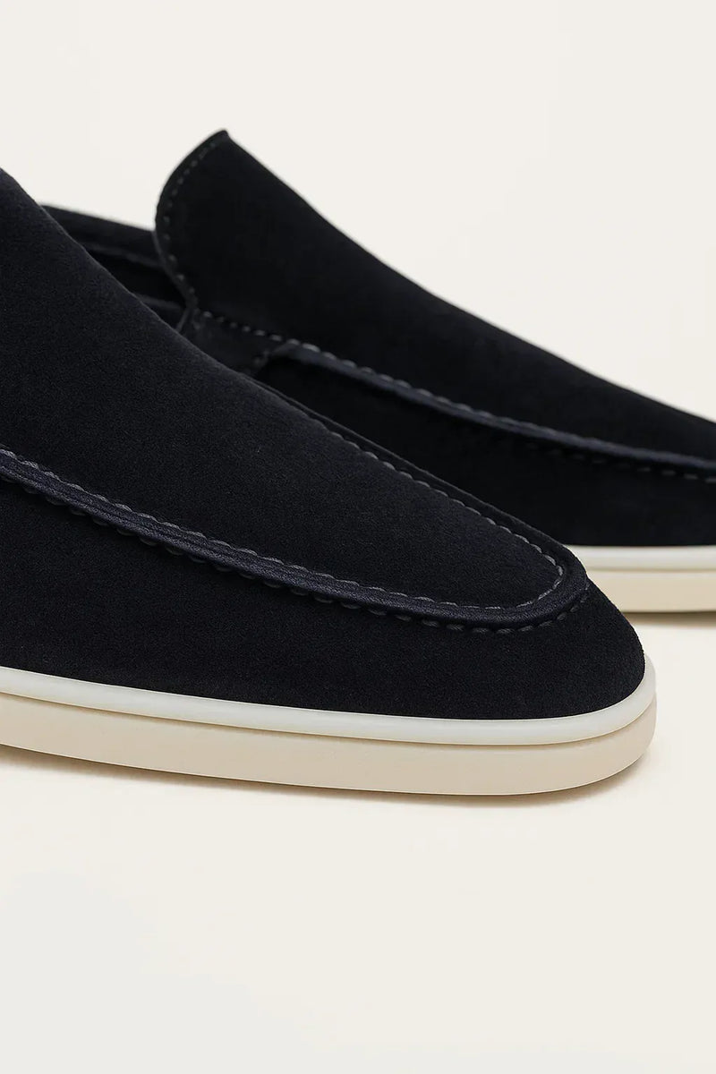Suede Summer Loafer Navy Blue